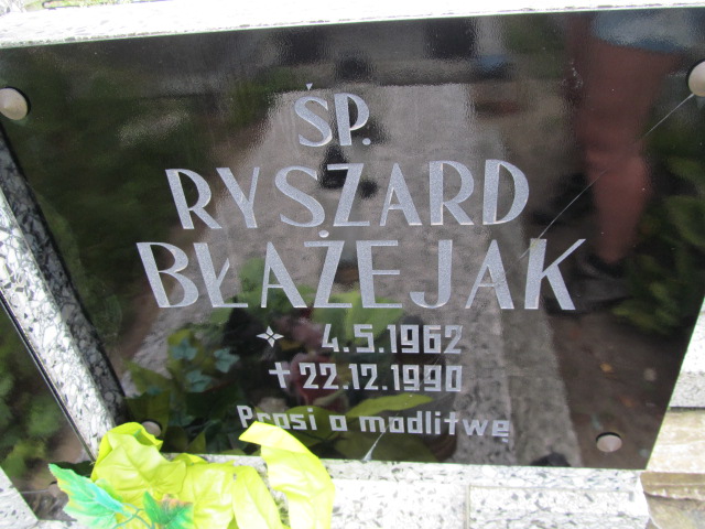 Ryszard Błażejak 1962 Chocz - Grobonet - Wyszukiwarka osób pochowanych