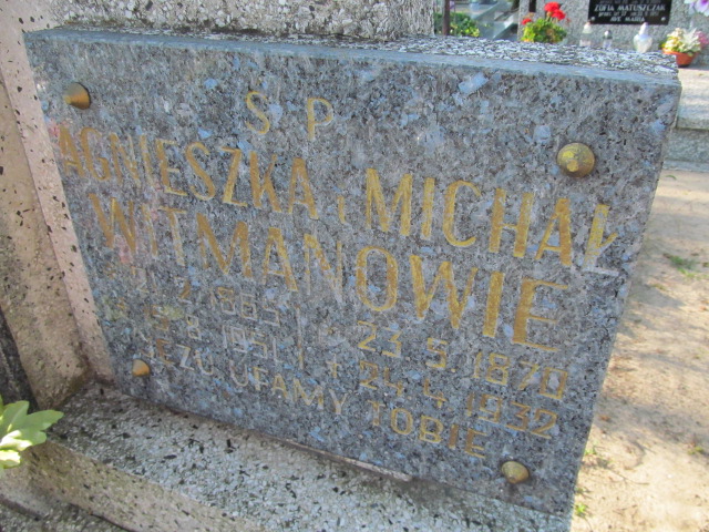 Michał Witman 1870 Chocz - Grobonet - Wyszukiwarka osób pochowanych