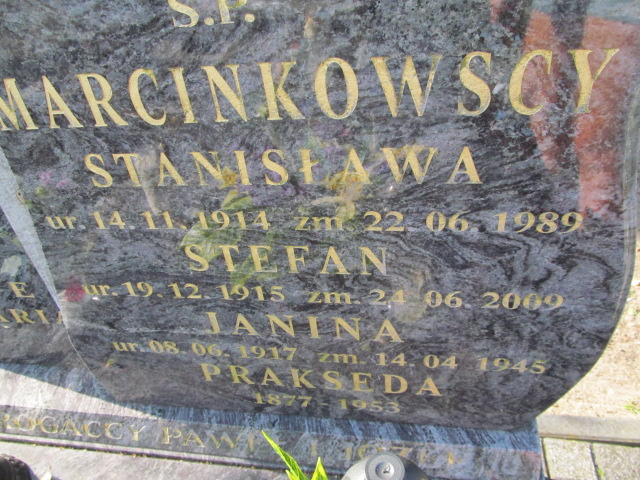 Stefan Marcinowski 1915 Chocz - Grobonet - Wyszukiwarka osób pochowanych