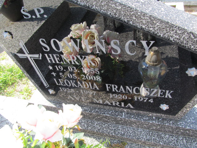 Leokadia Sowińska 1925 Chocz - Grobonet - Wyszukiwarka osób pochowanych