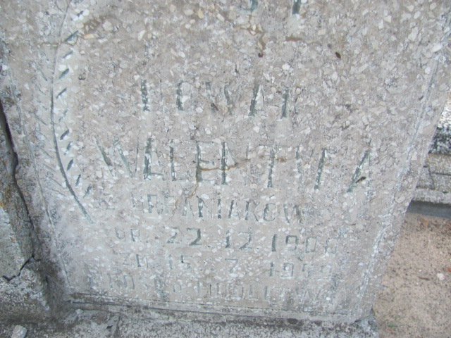 Walentyna Nowak 1900 Chocz - Grobonet - Wyszukiwarka osób pochowanych