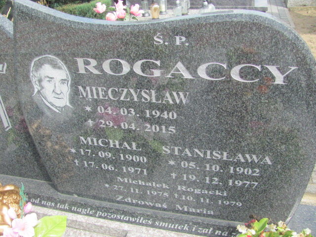 Stanisława Rogacka 1902 Chocz - Grobonet - Wyszukiwarka osób pochowanych