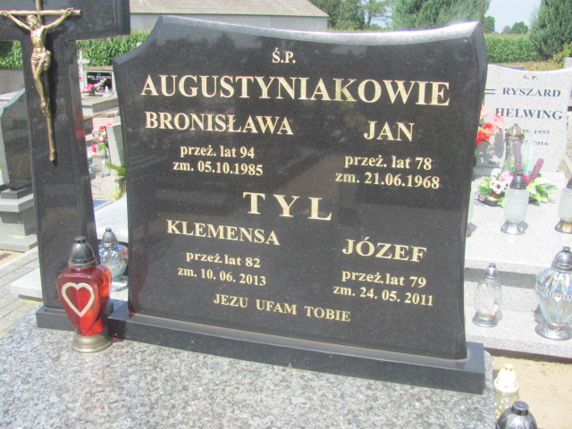 Bronisława Augustyniak 1891 Chocz - Grobonet - Wyszukiwarka osób pochowanych