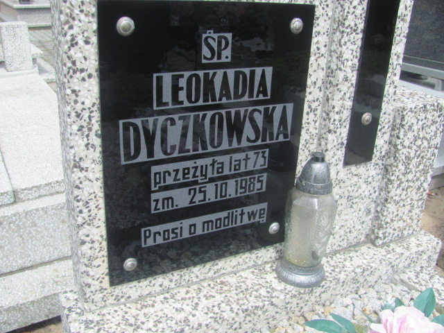 Leokadia Dyczkowska 1912 Chocz - Grobonet - Wyszukiwarka osób pochowanych